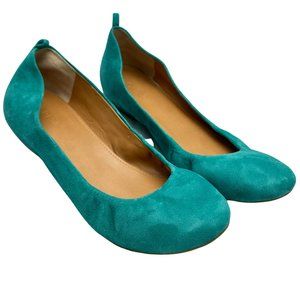 Suede J. Crew Flats Size 10